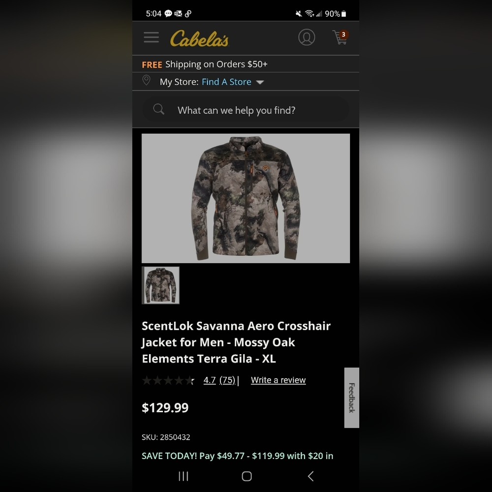 Scentlok Savanna Aero Crosshair Jacket